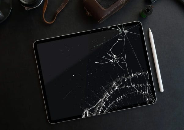 Troca de tela de iPad: BeW Antes
